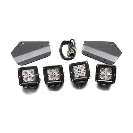 RACE SPORT Ford F150 4X12W Cree Square Cube Light Kit W/ L17 Ford F150 Fog Lamp RSL17-12w